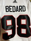 Adidas Chicago Blackhawks Connor Bedard #98 Signed White NHL Hockey Jersey