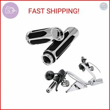 HDBUBALUS Soft Touch Hand Grips Motorcycle 1 Inch Grips Fit for Harley Touring S