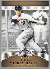 MICKEY MANTLE 2010 Topps Triple Threads Sepia Card #65 Numbered To 178/525