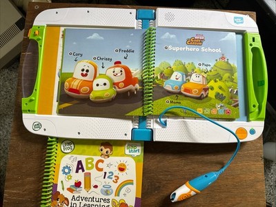 LeapFrog LeapStart Interactive Learning System Tablet Stylus + 2 Preschool Books
