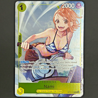 Nami Dash Pack Full Art Foil OP15-108 Adventure on Kami's Island One Piece Card