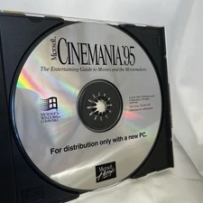 Vintage 2 Microsoft Works Cinemania 95 CD-ROM Guide to Movies Moviemakers Works