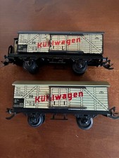Zeuke Spur 0 zwei Güterwagen Kühlwagen