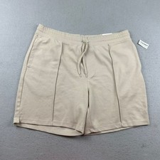 Old Navy Shorts Mens XL Beige Flat Front Drawstring Chino NWT