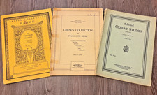 Lot 3 Theo Presser Co Sheet Music 1906 1921 Piano Hanon Crown Czerny Vtg Antique