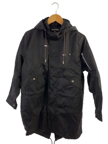 Dior HOMME altri 17AW NYLON CAPPOTTO CON CAPPUCCIO 42 Nero 733C302A3962