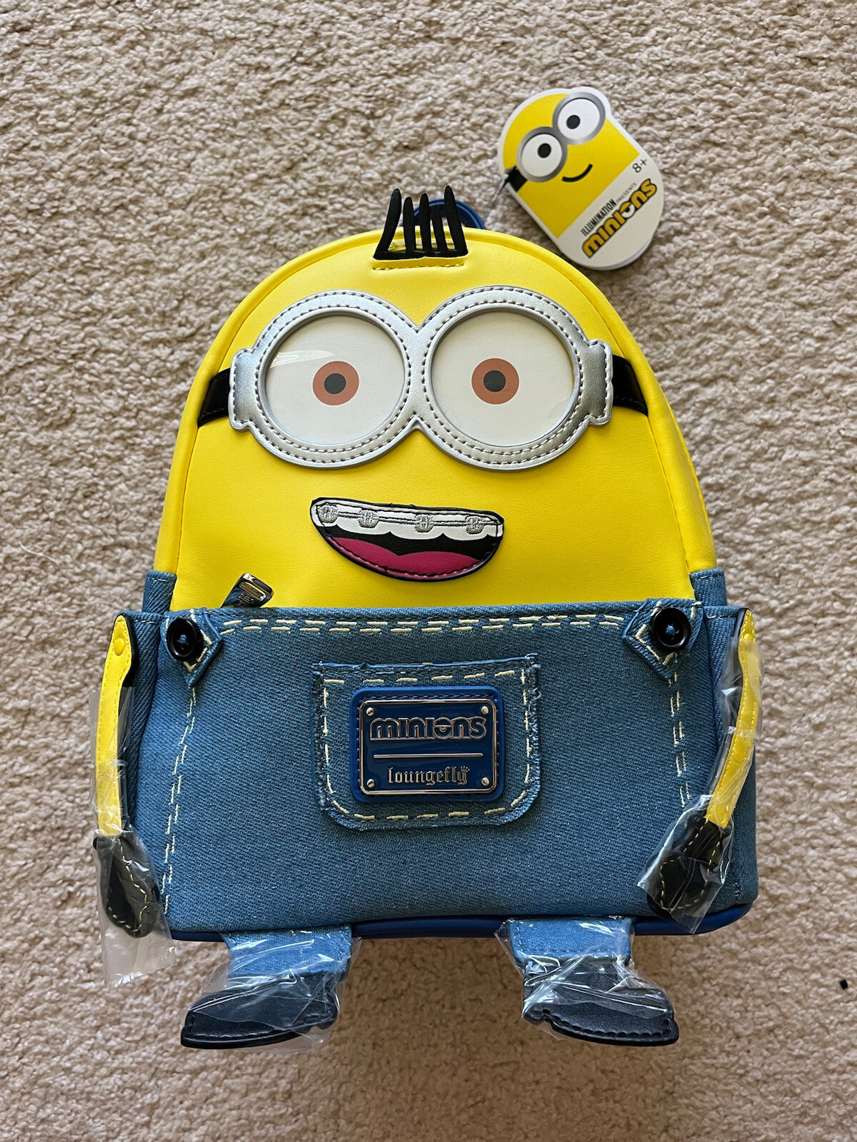 2022 Rise of Gru Otto Minions Loungefly Backpack Universal Studios Exclusive-NEW