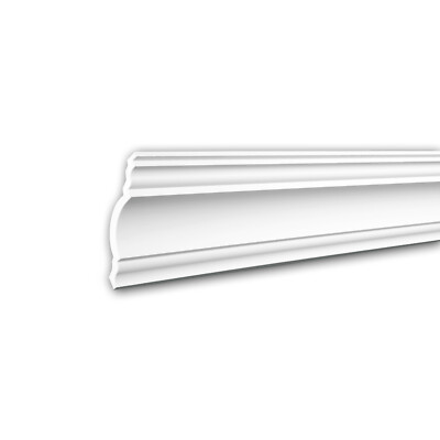  PROFHOME 150148 Eckleiste aus Polyurethan Deckenleiste Stuckleiste 2 m