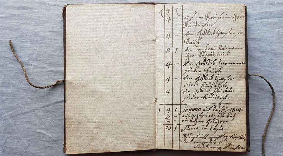 Großsedlitz Arms Cassen Book 1814 - 1840 Complete - Image 3 of 4