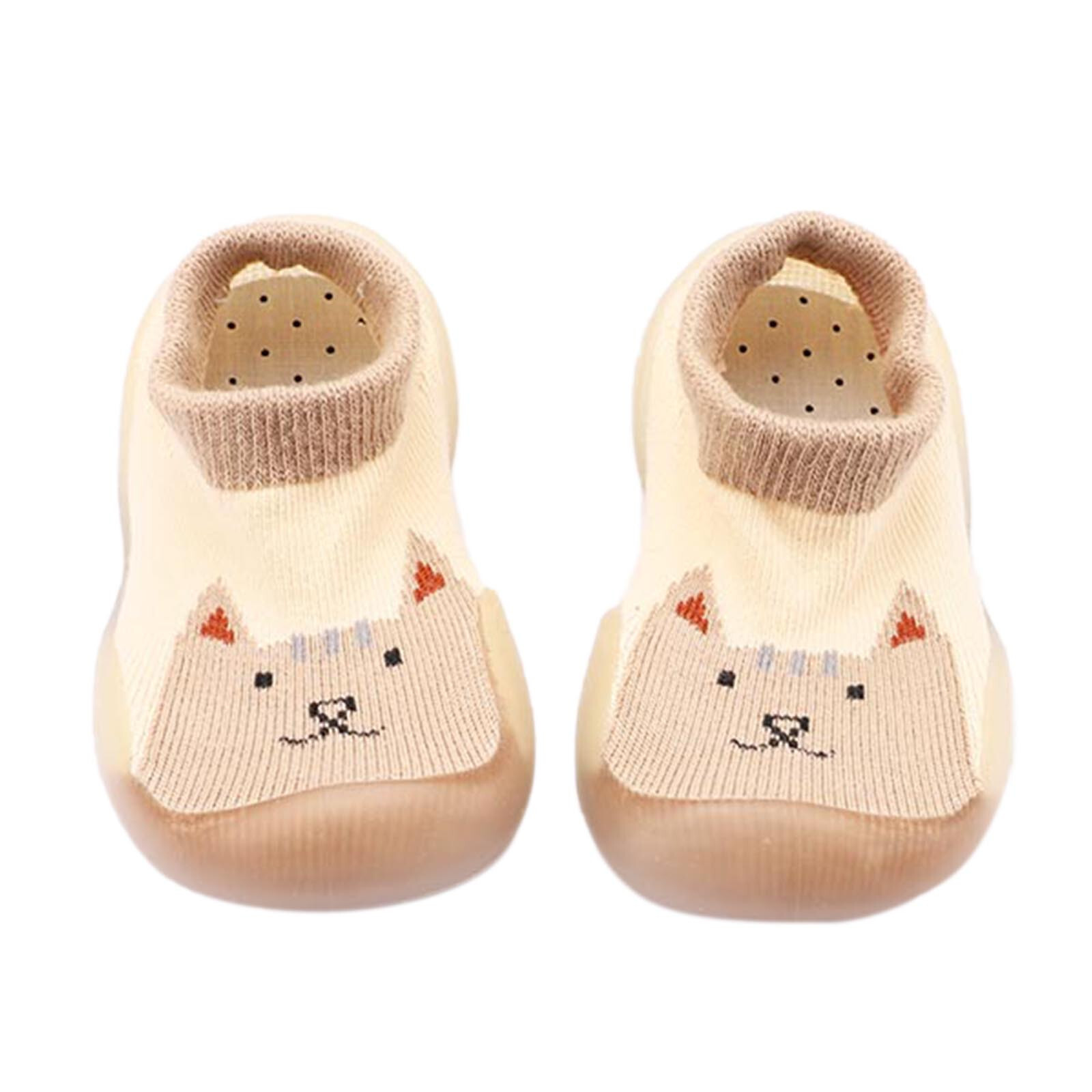 SAOLA Scarpe calze bambino bambina ragazzo spesso suola pantofole scarpe maglia calde primo camminatore