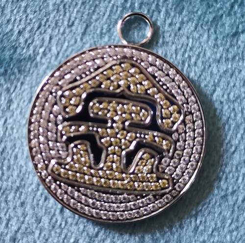 Factory Directly Stainless Steel FULL Inlay Color Zircons Round Necklace Pendant - Picture 3 of 12