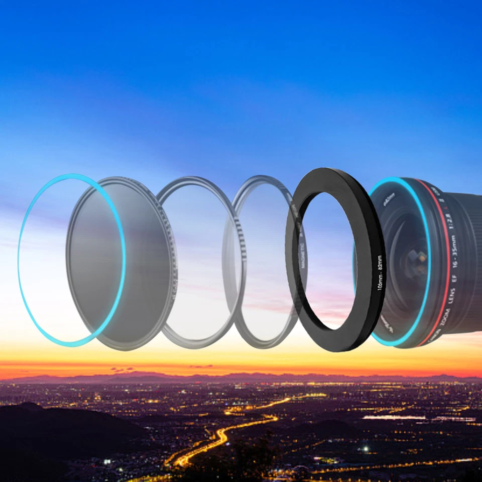 105 мм-77/82/86/95 мм понижающее кольцо объектива фильтр кольцо для 105 мм объектива УФ ND CPL - Изображение 4 из 4