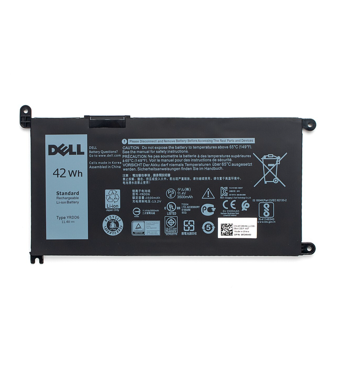 Original OEM YRDD6 Battery For Dell Inspiron 5584 5585 5590 5591