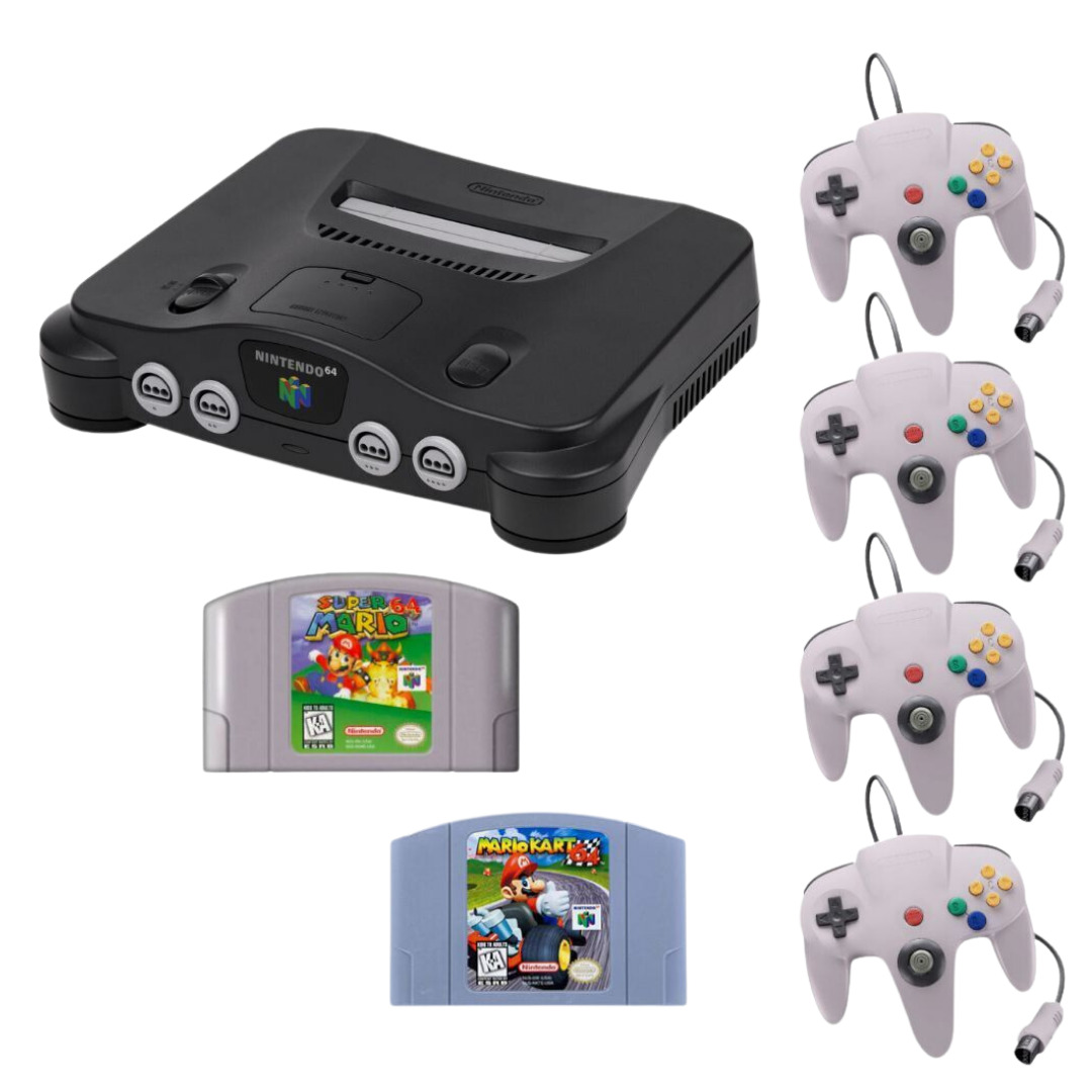 Nintendo 64 N64 Console Bundle System You Choose! 1-4 Controllers  Refurbished