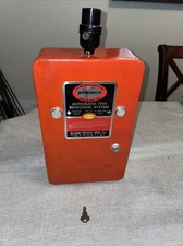 ADEMCO NO. 513 VINTAGE AUTOMATIC FIRE DETECTION SYSTEM PANEL RED LIGHT
