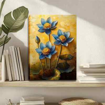 blue tulip Wall Art  Canvas Unframed/Framed
