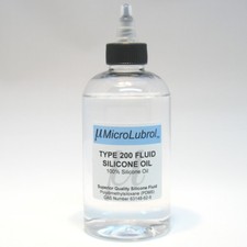 MicroLubrol 200 Fluid Pure Silicone Lubricant Oil PDMS 50 cst centistokes 8 oz
