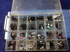 assortment of electric switches & components- new & used
