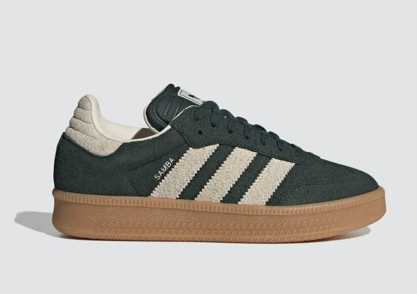 スニーカー adidas Samba XLG Green JI3198 adidas Originals SAMBA XLG OG MEN'S SHOES JI3198 GREEN SUEDE
