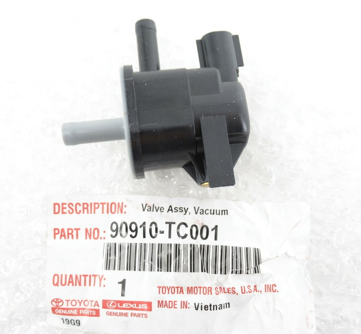 Interrupteur électrovanne De Purge Bidon Vapeur Pour Toyota - Référence 90910-TC001, Neuf
