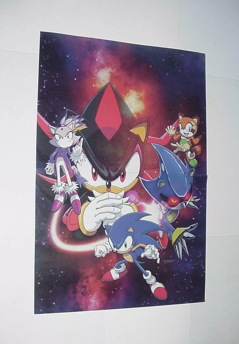 Dark Sonic' Poster, picture, metal print, paint by Sonic the