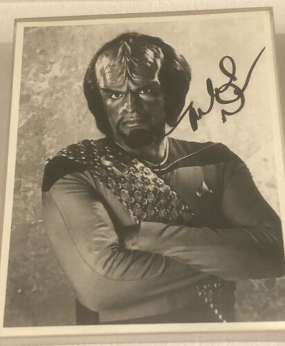 Michael Dorn come Worf Star Trek TNG foto autografata - Foto 1 di 1