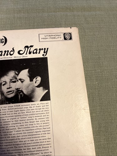 Peter Paul and Mary Moving 1963 Warner Brothers 1473 Vintage Vinyl EX --7729 - Imagen 4 de 10