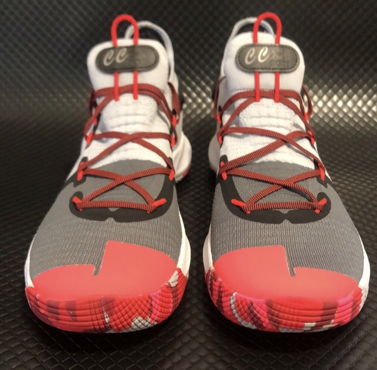 Under Armour Curry 6 Grey Grimson Mens Basketball Shoes UNDER ARMOUR Curry 6 Basketball Shoes Mens 13.5 Grey Grimson  main image 2