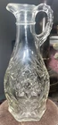 Vintage Anchor Hocking Early American Prescut Glass Oil or Vinegar Cruet
