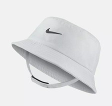 Nike Dry Infant/Toddler UPF 40 Unisex Bucket Hat, White/Black 12-24 Months