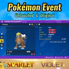 ✨ Shiny Entei 🟣Event GAMESTOP 🟣 Pokémon Scarlet & Violet