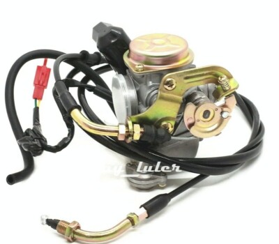 Carburetor & Throttle Cable For GY6 49cc 50cc 139QMA 139QMB Moped Scooter