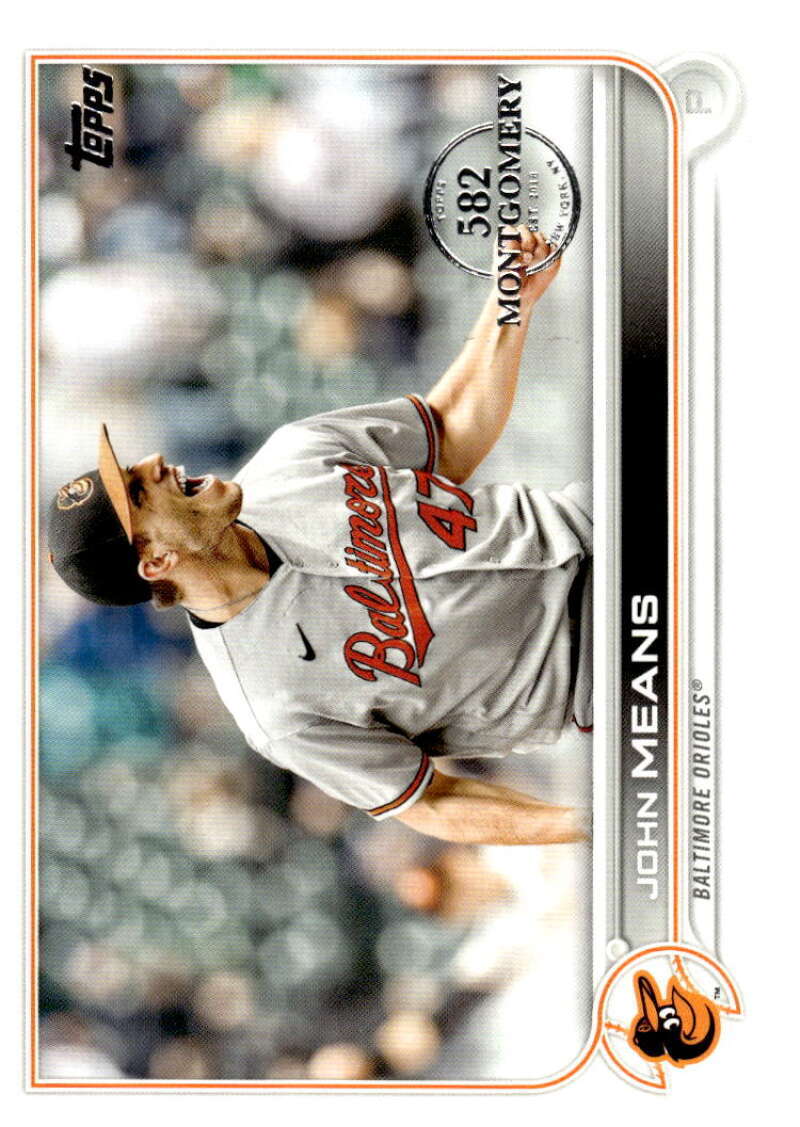 John Means 2022 Topps 582 Montgomery Parallel #253 MLB Orioles ID:104368