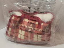Vtg 2004 Pet 'N Play Kitty Interactive with Red Gingham Carrying Case NIP