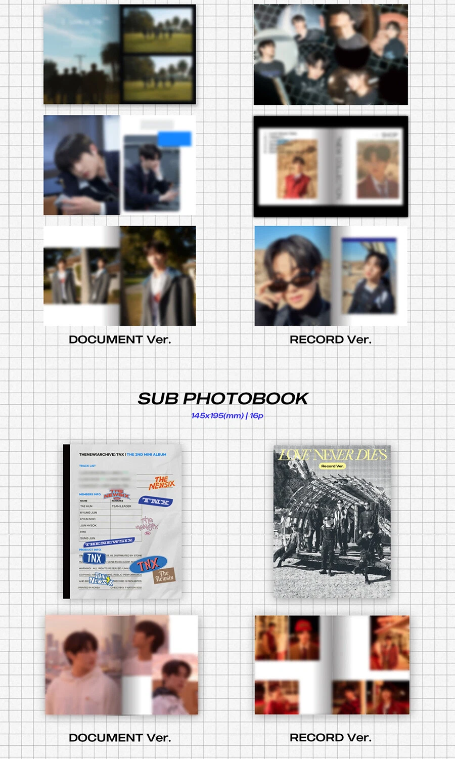 TNX LOVE NEVER DIES ソンジュン　トレカ TNX [LOVE NEVER DIES] 2nd Mini Album CD+2 Book+Card+Poster+Sticker
