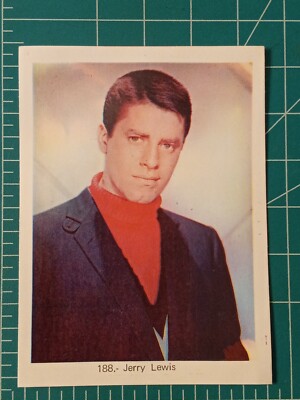 1973 ESTRELLAS DE TV Y CINE CARD MOVIE STAR JERRY LEWIS 