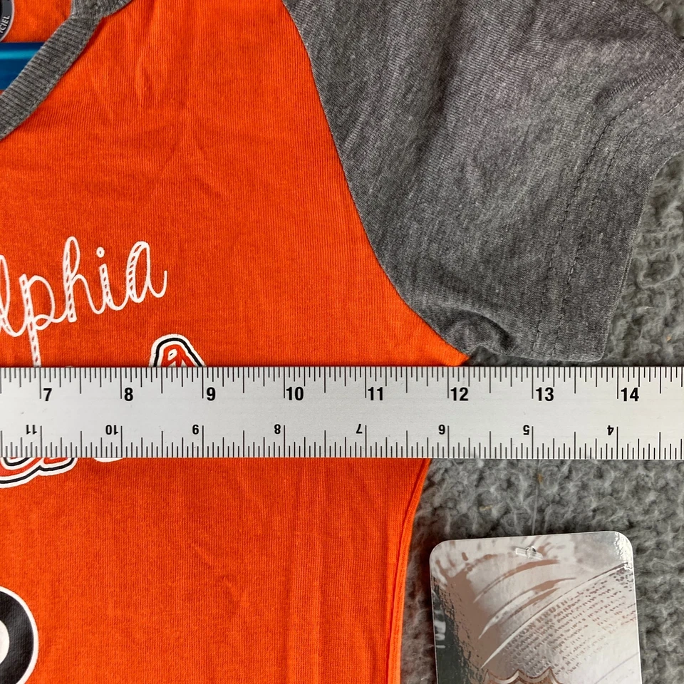 Philadelphia Flyers T Shirt Girls Small 6/6X NHL Hockey Tee Short Sleeve NEW - Image 4 of 4