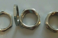 Nut PG16 Lock Nut Pipe Gland Thread 26mm flats Nickel Plated 8016 AGRO x 1pc