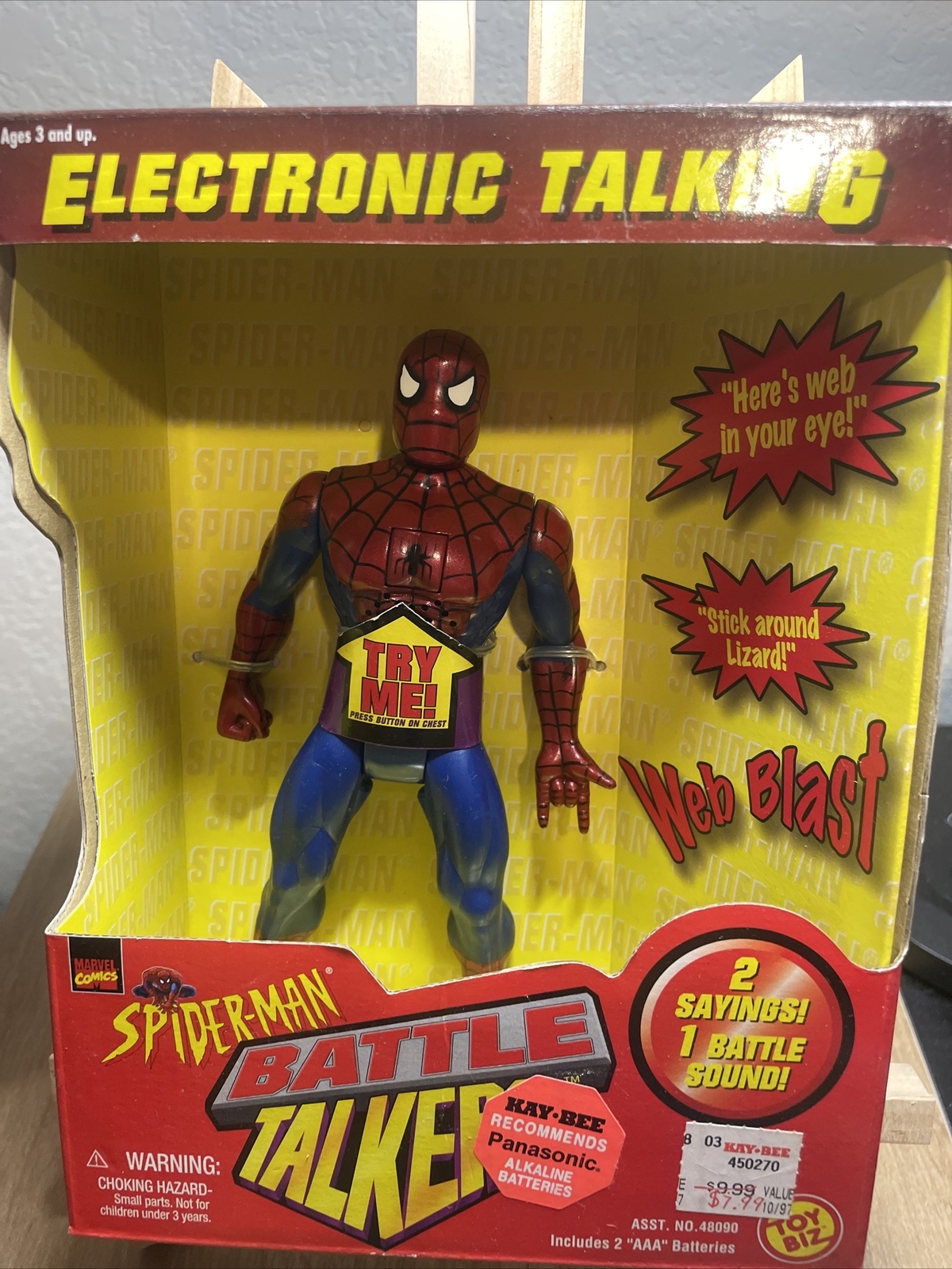 Spider-Man Deluxe Edition Figure Toy Biz 1996 1997 Marvel Electronic Talking