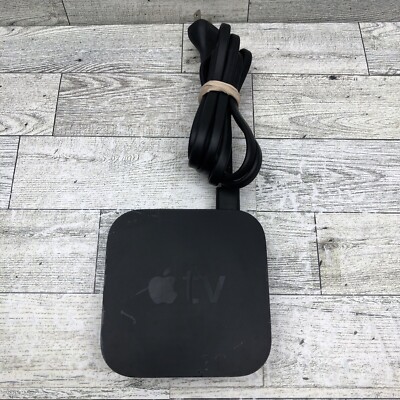 Apple TV A1469 No Remote Powers On Menu Displays On Tv