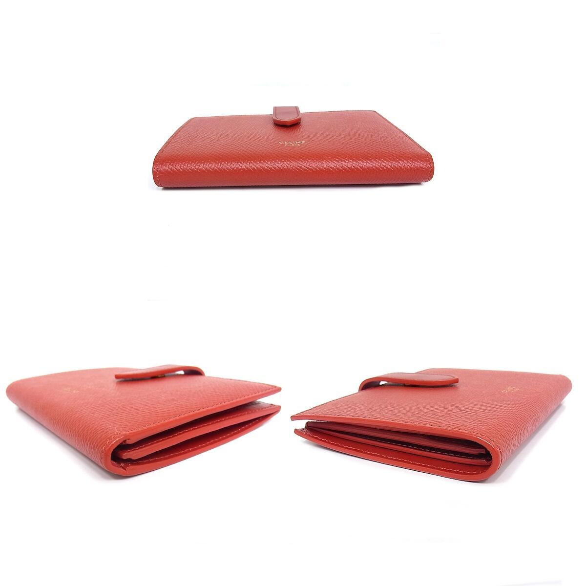Celine Bifold Wallet Strap Multi-Function Medium Hook