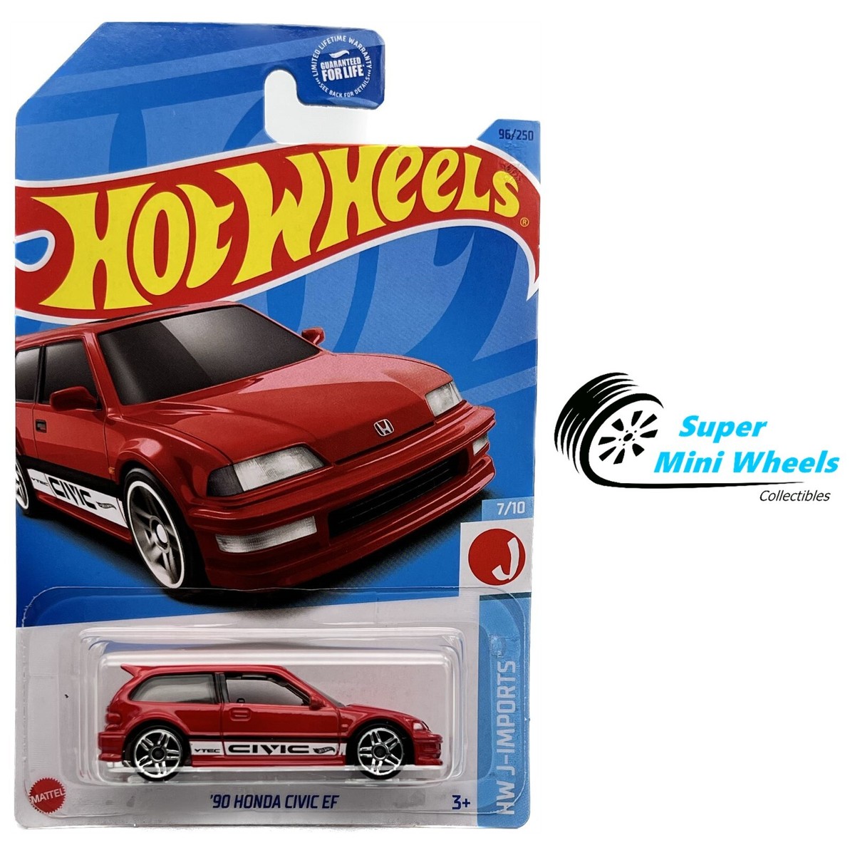 Hot Wheels ホットウィール Honda Civic EF 2個 Hot Wheels 2023 #96 - '90 Honda Civic EF -Red | eBay