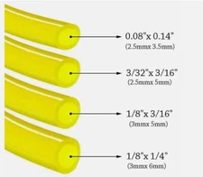 Petrol Fuel Line Hose Pipe Tubing For Trimmer Chainsaw Blower Tools Kit 4 Sizes
