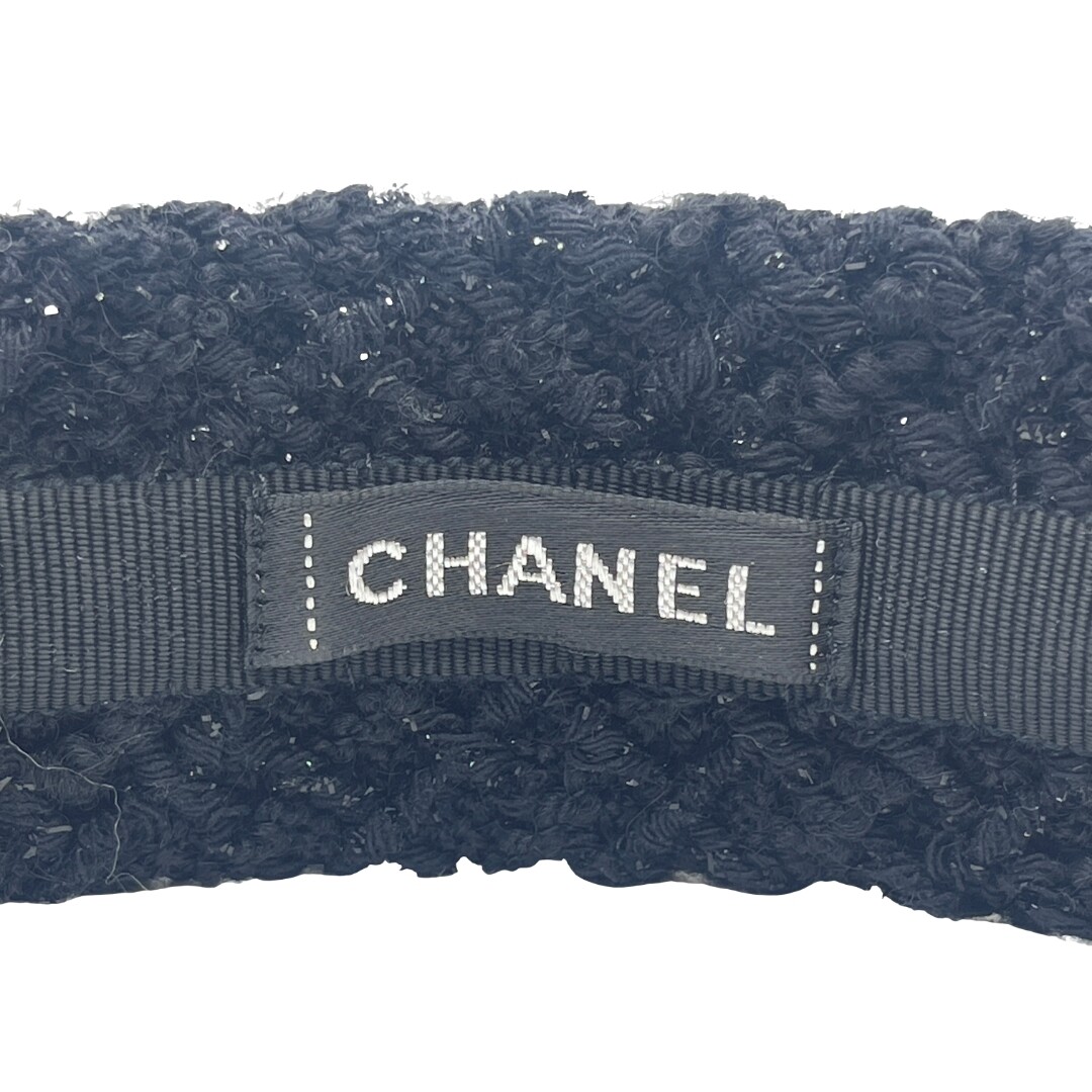 Authentic CHANEL CC Headband Black Velvet 22A Hair Accessory Authentic CHANEL CC Headband Black Velvet 22A Hair Accessory