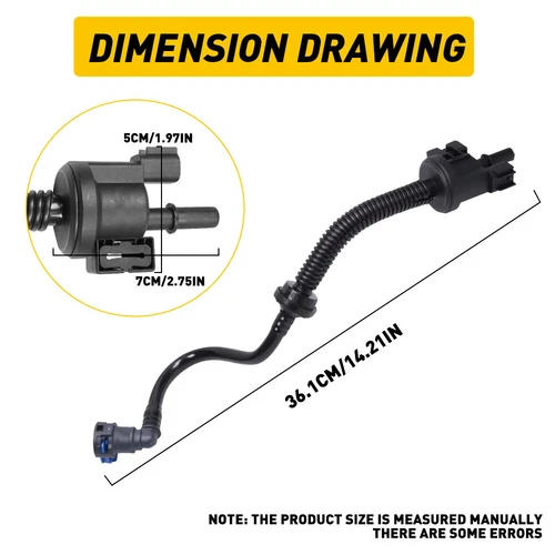 For 2015-2023 Ford Mustang with 2.3L Ecoboost Engine EVAP Hose Fuel Vapour Pipe - Picture 5 of 12