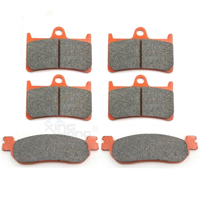 Front Rear Carbon Fiber Brake Pads for Yamaha YZF R6 600 9902 YZF R1