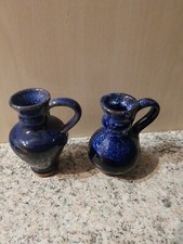 Deko Vasen klein 2 Stück verschiedene in blau, 6 cm hoch 