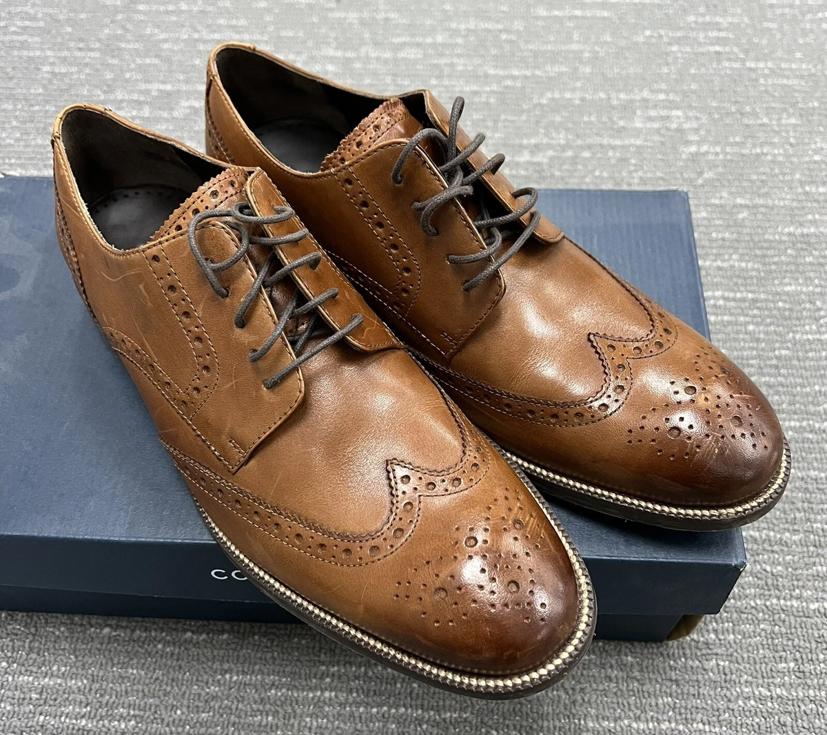Cole haan wingtip derby sale