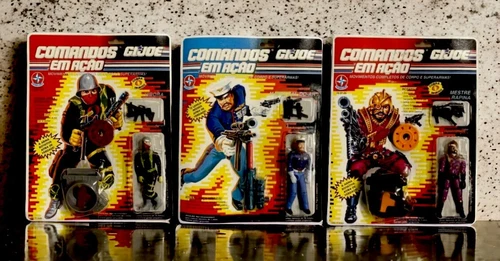GI Joe Comandos Em Acao Vibora Python Patrol, Voltar, Gung-Ho Set VINTAGE MOC