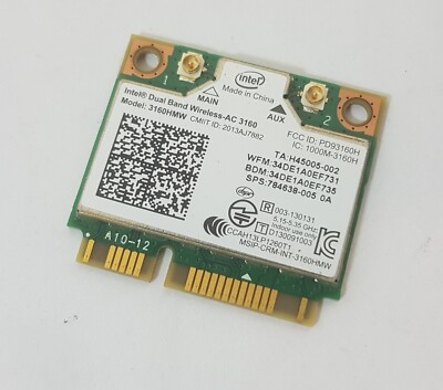 BT+ Wlan Wifi Intel Dual Band Wireless-AC 3160 aus Notebook MSI Leopard GP70